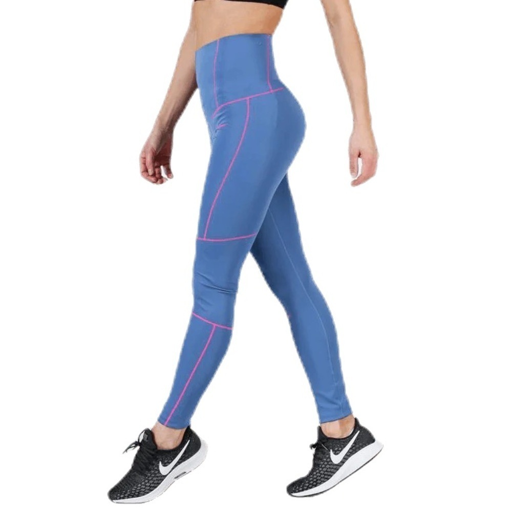 Nike Zip Zag Blue Tights Dri Fit size Small
